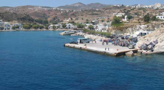 NEW PORT IN “PSATHI”, AND NEW FISHING SHELTER IN 'AGIOS MINAS', KIMOLOS ISLAND, GREECE